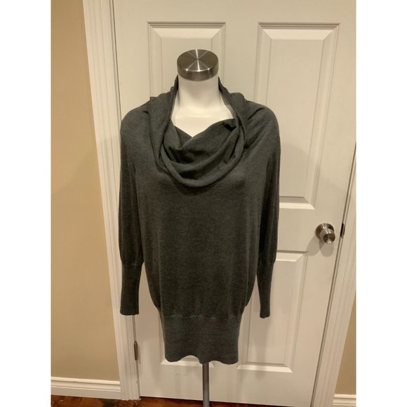 Brunello Cucinelli Gray Cashmere Blend Thin Knit Cowl Neck Sweater, Size M,New Products : American Fashion Style Bags On Sale